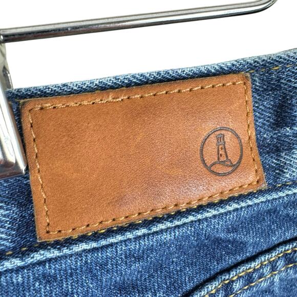 Lands' End 100% Cotton Medium Wash High Rise Straight Jean Size 10 - Picture 4 of 7